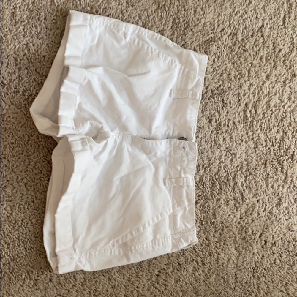 white jean shorts